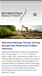 Mobile Screenshot of metrotownmassagetherapy.com